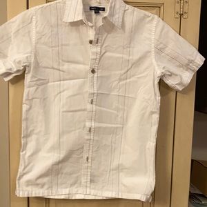 Gap kids size large white button up shirt